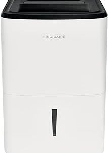 Frigidaire 35 Pint Dehumidifier, 3,000 Square Foot Coverage, 1.7 Gallon Bucket Capacity, Continuous Drain Option