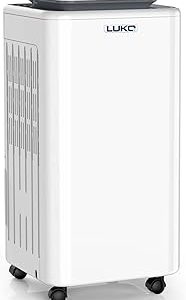 LUKO 2000 Sq. Ft Dehumidifiers for Large Room and Basements, 30 Pints Dehumidifier with Drain Hose, Auto or Manual Drainage, 0.528 Gallon Water Tank, Auto Defrost, Dry Clothes Function, 24H Timer