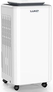 LUKO 2000 Sq. Ft Dehumidifiers for Large Room and Basements, 30 Pints Dehumidifier with Drain Hose, Auto or Manual Drainage, 0.528 Gallon Water Tank, Auto Defrost, Dry Clothes Function, 24H Timer