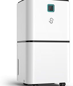 2000 Sq. Ft Dehumidifier for Large Room and Basements, HUMILABS 30 Pints Dehumidifiers with Auto or Manual Drainage, 0.528 Gallon Water Tank with Drain Hose, Intelligent Humidity Control,Auto Defrost