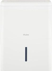 Haier 35 Pint Portable Dehumidifier, Perfect for Bedroom, Basement & Garage, For High Humidity or Very Damp Areas, Empty Bucket Alarm, Clean Filter Alert & LED Digital Controls, Energy Star, White