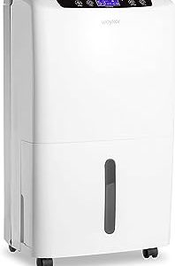 Waykar 2000 Sq. Ft Dehumidifier for Home and Basements, with Auto or Manual Drainage, 0.66 Gallon Water Tank Capacity