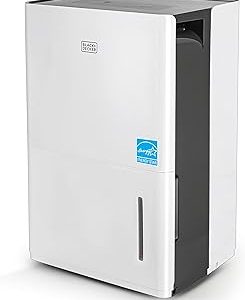 BLACK+DECKER 4500 Sq. Ft. Dehumidifier for Large Spaces and Basements, Energy Star Certified, BD50MWSA