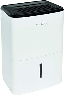 Frigidaire 50-Pint Portable Dehumidifier for Basement, Home, and Attic, 115V, Quiet Moisture Absorber for Humidity Control with Auto Shut-Off and Removable Water Bucket/Continuous Drain Option, White