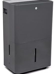 GE Energy Star Portable Dehumidifier for Basement, Bedroom, Bathroom, Garage or Large Rooms up to 4500 Sq Ft, 50 Pint with Removable Bucket and Continuous Drain Connect for Auto or Manual Drainage