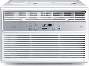 8,000 BTU EasyCool Window Air Conditioner, Dehumidifier and Fan - Cool, Circulate and Dehumidify up to 350 Sq. Ft, Reusable Filter, Remote Control, White