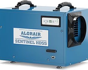 ALORAIR Commercial Dehumidifier 113 Pint, with Drain Hose for Crawl Spaces, Basements, Industry Water Damage Unit, Compact, Portable, Auto Defrost, Sentinel HD55