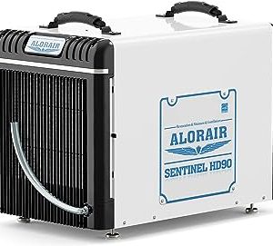 AlorAir Basement/Crawl Space Dehumidifiers 198 Pint (Saturation), 90 PPD (AHAM), Energy Star Listed, Auto Defrosting System, Commercial Dehumidifier